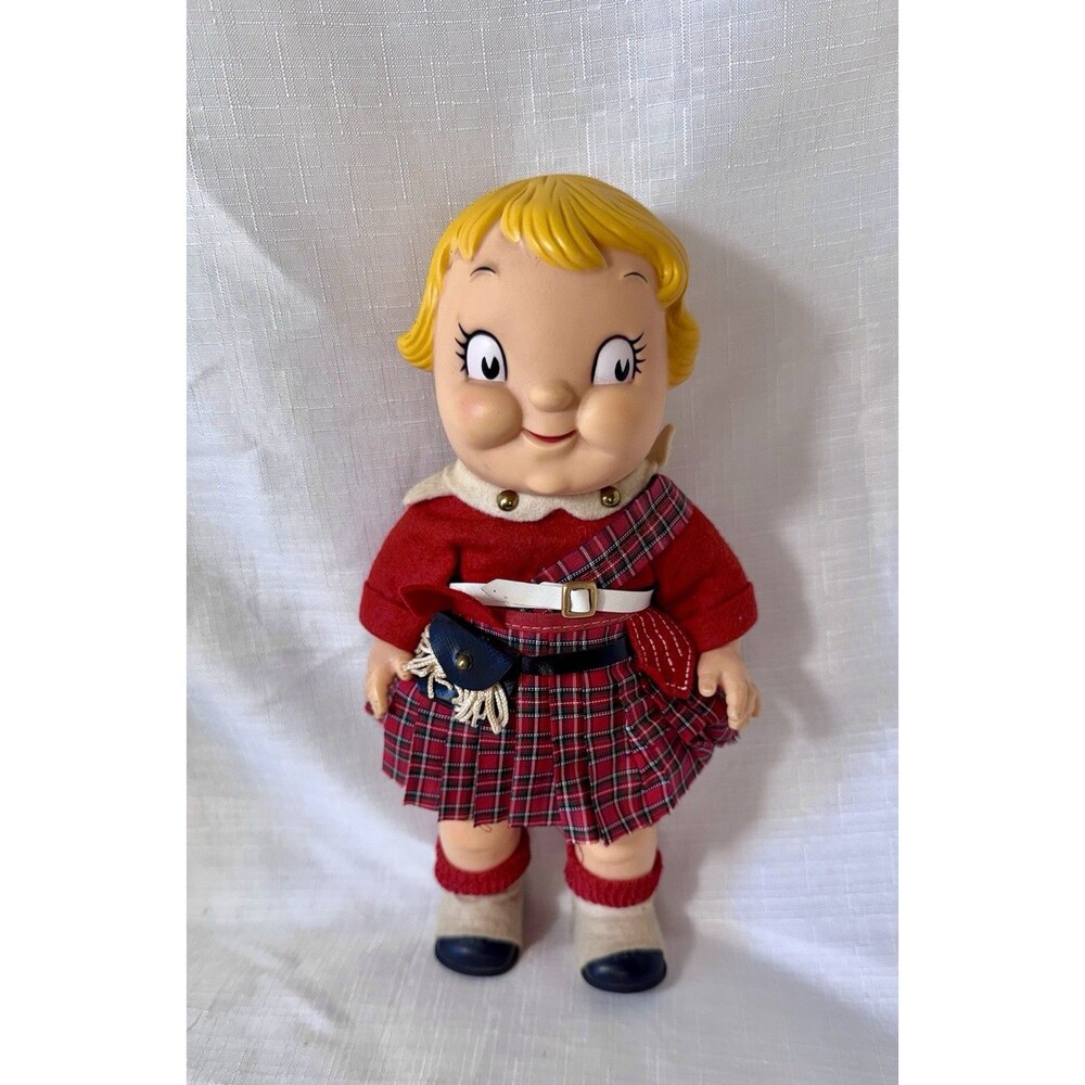 Vintage Campbell’s Soup Kid Advertising Doll Scottish Kilt 1960 10 Inches Tall